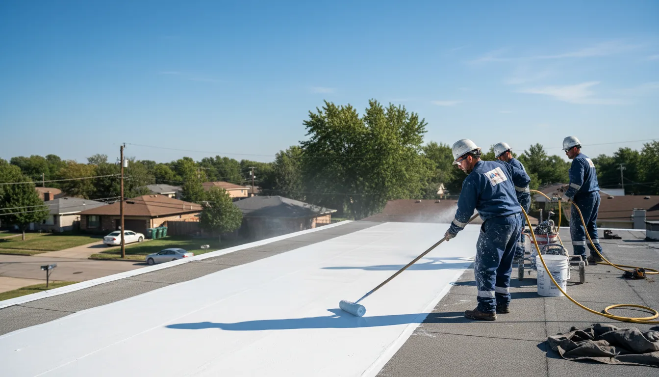 Commercial roof coating in Chester, ID near me